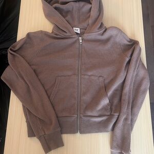 TNA Taupe Hooded Sweater